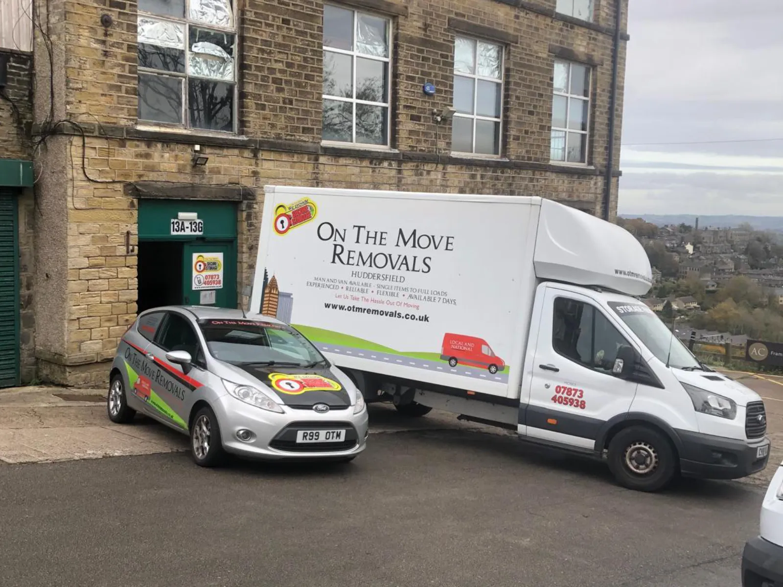 Secure self storage facility in Huddersfield by On The Move Removals